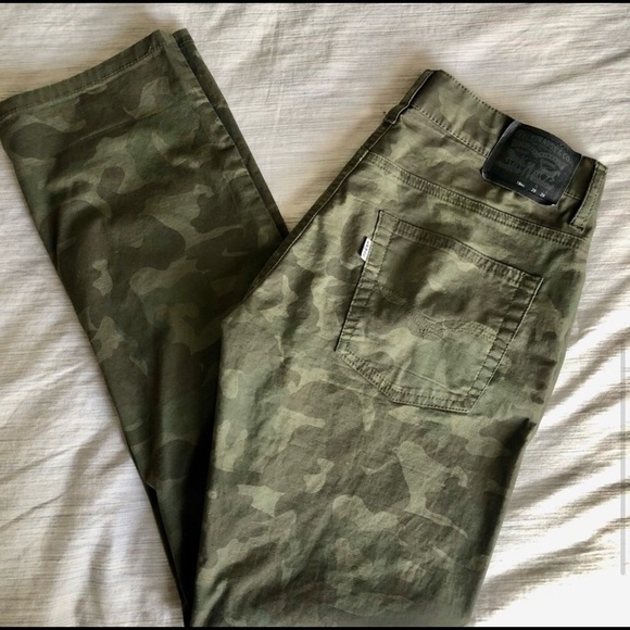 LEVI’S 511 Camo pants  Size W29 L29 Straight Leg Slim Fit  18R - Picture 3 of 9